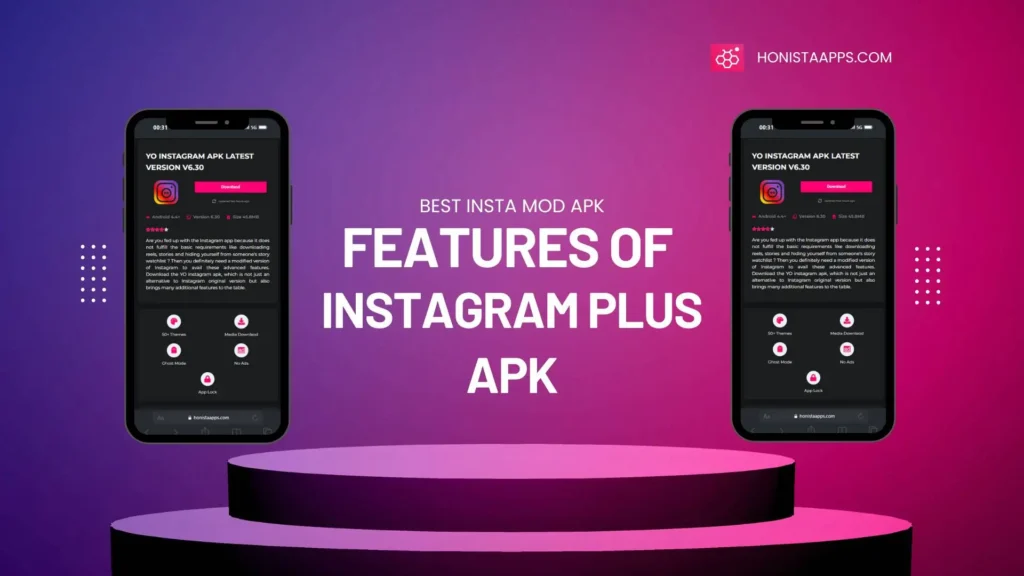 Features of Instagram plus apk latest version