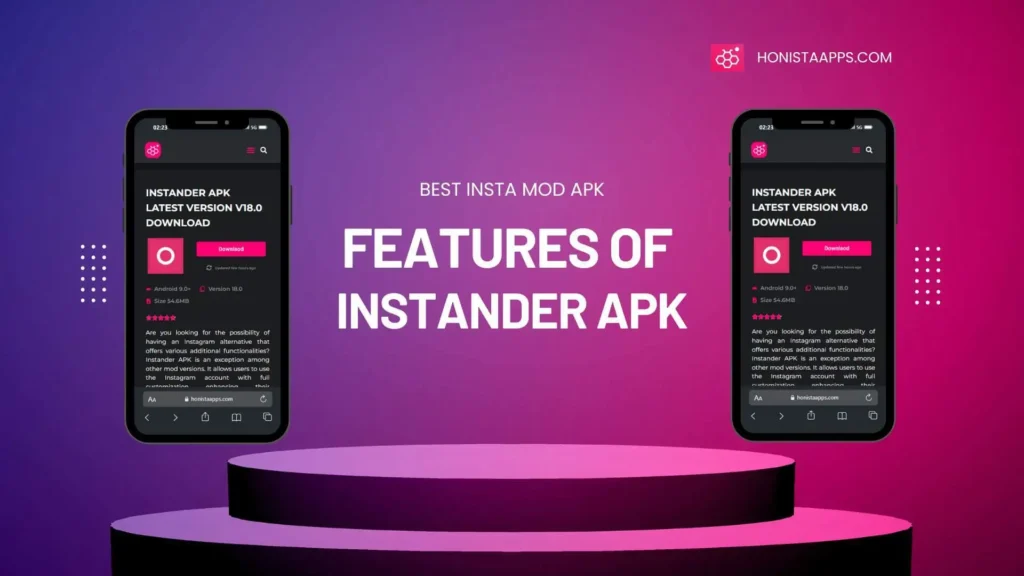 features of instander apk latest version honistaapps.com